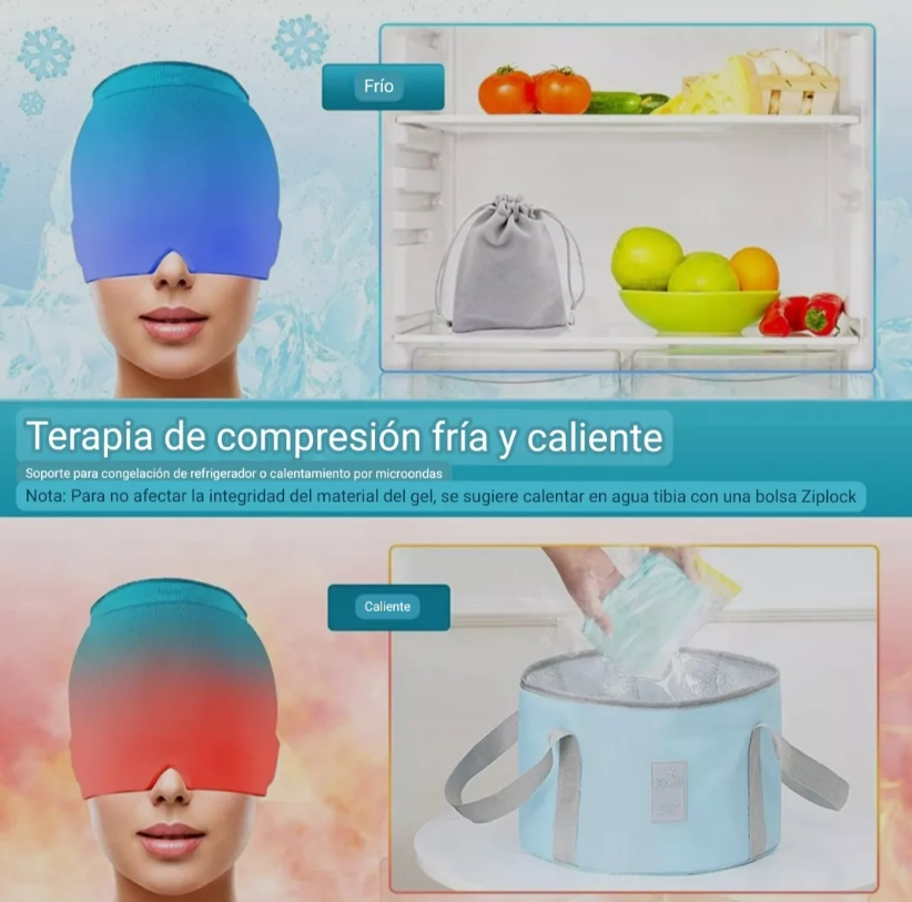 CoolRelief™: Gorra de Gel Frio Para Alivía Migraña